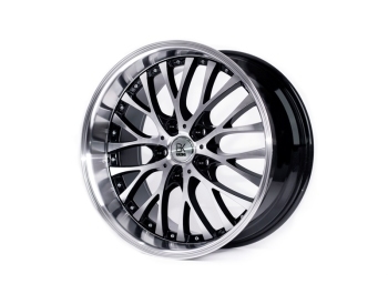 BK Racing BK861 Black & Polished 20\" VW T5 T6 Alloy Wheels